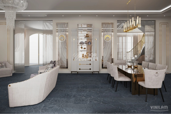 Ceramo Vinilam Stone 8 мм 91909 Ионический Мрамор фото 7 | FLOORDEALER